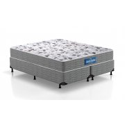 Cama Box + Colchão Queen Size Guarda Costas De Espuma D45 Com Pillow 158x198x62 Probel