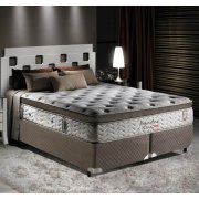 Cama Box + Colchão King Size Imperatore Eco Bamboo Herval 193x203x62