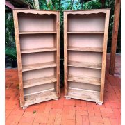 Kit Com 2 Livreiros De 5 Prateleiras De Madeira Maciça Móveis Rio Negrinho