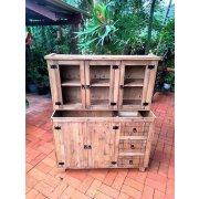 Kit Armário E Balcão De Pia 1,20m Madeira Maciça Móveis Rio Negrinho