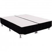 Cama Box Queen Size Americana Ortobom Light Selado Black 158x198x31