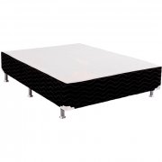 Cama Box De Casal Americana Ortobom Light Selado Black 138x188x31