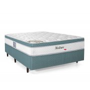 Cama Box + Colchão Casal Meditare - Mola Ensacada 138x188x57 Herval