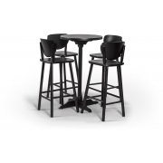 Jogo De Mesa Bistrô Com 4 Bancos Tabaco Disa Móveis