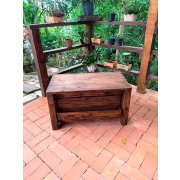 Mesa De Centro Com 1 Gaveta Que Abre Para Os 2 Lados  De Madeira Maciça Móveis Arpus