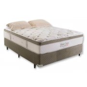 Cama Box + Colchão Casal Monte Carlo Imperatore Visco HR Herval 138x188x61