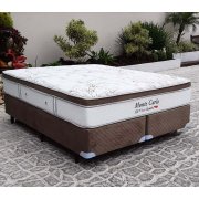 Cama Box + Colchão Casal King Size Monte Carlo Imperatore Visco HR Herval 193x203x61