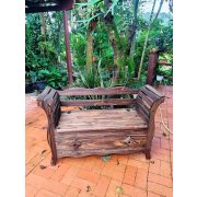 Namoradeira De Madeira Maciça Móveis Rústicos Adelin