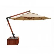 Guarda-Sol Ombrelone Lateral Slim Fixo Com Floreira 2,90m Solemar