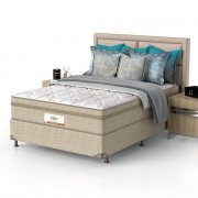 Cama Box + Colchão Casal Molas Prolastic Light 138x188x70 Probel