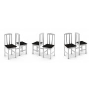 Conjunto De 6 Cadeiras Plus Móveis Tradição