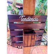 Prateleira Decorativa Com Ganchos Tendência De Madeira Maciça Móveis Arpus