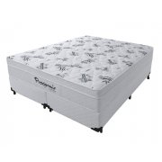 Cama Box + Colchão Queen Size Pro Dormir Prolasti Euro Pillow 158x198x55
