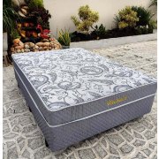 Cama Box Conjugado Uniblack Molas Bonnel De Casal 1,38x1,88x0,56 Herval