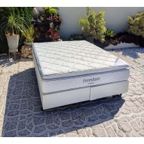 Cama Box+Colchão Queen Size Molas Ensacadas Freedom 158x198x55 Ortobom