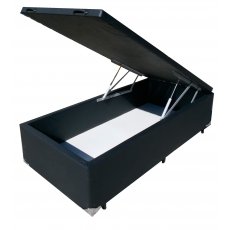 Cama Baú De Solteiro Probox Corino Preto 88x188