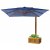 Guarda-Sol Ombrelone Charming 3,5m Quadrado Com Floreira Treliçada Azul Cia Sol Móveis