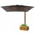 Guarda-Sol Ombrelone Charming 4,0m Quadrado Com Floreira Treliçada Preto Cia Sol Móveis