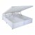 Cama Baú Em Corino Branco Probox 193x203x44